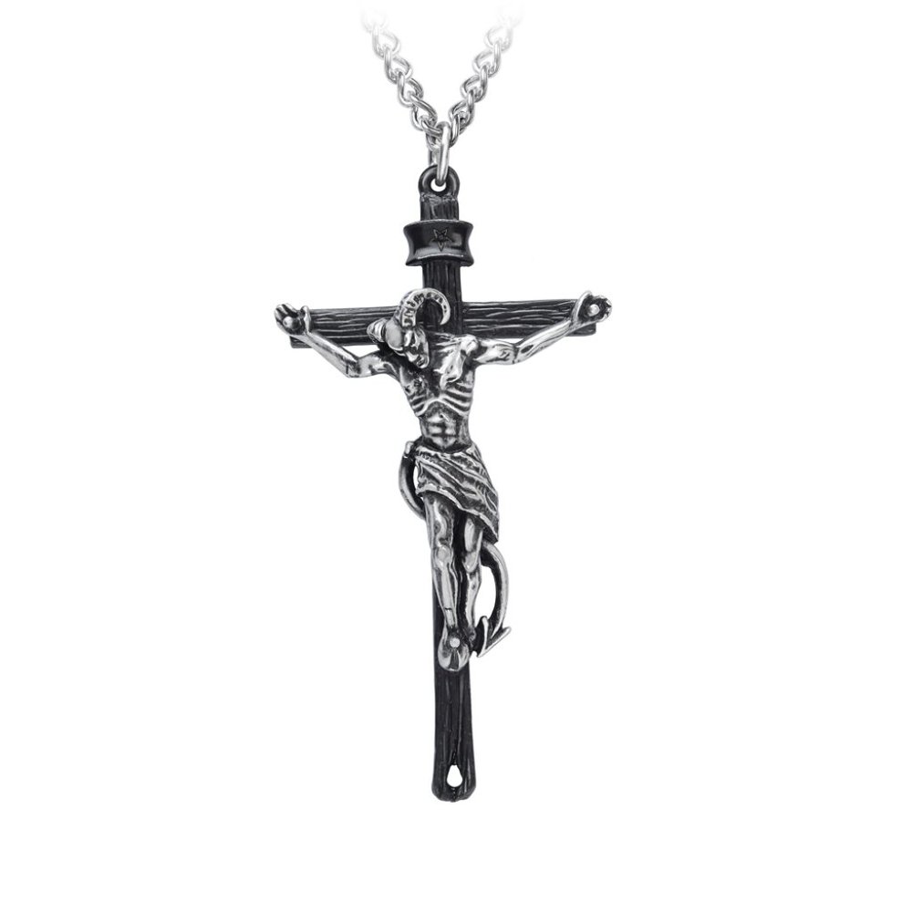Alchemy Gothic Crucifaustan Pendant Rosary Style Necklace Doctor Faustus NWT